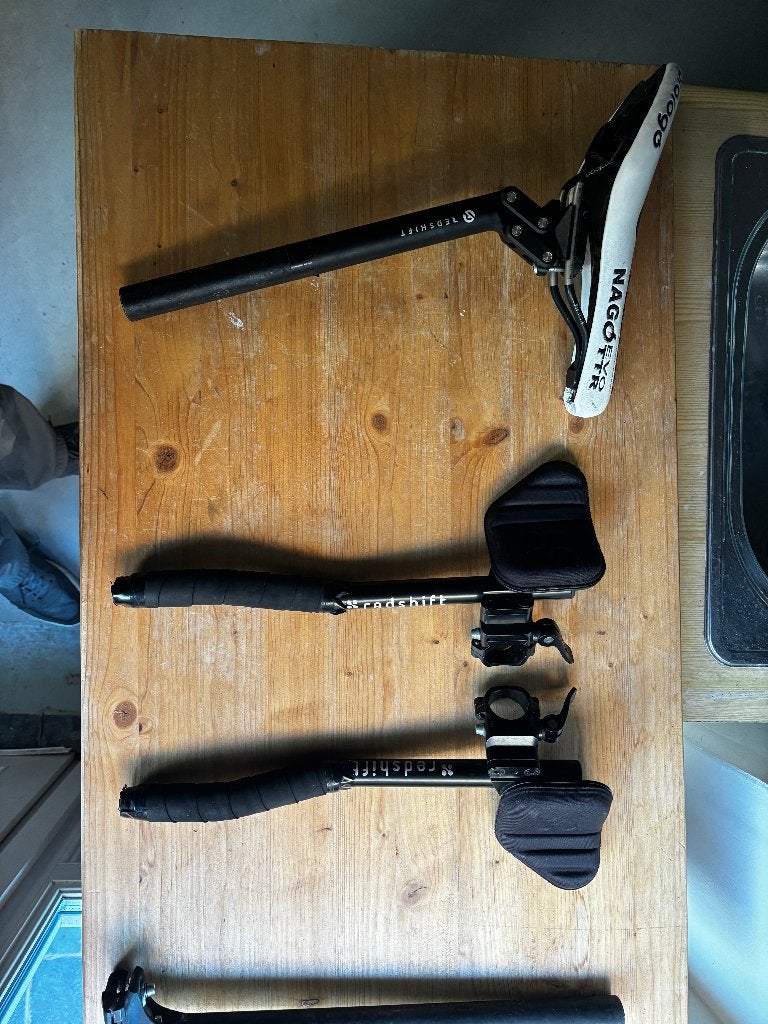 Dual-position zadelpen en quick-release aerobars - RedShift, Ophalen of Verzenden, Zo goed als nieuw, Overige typen