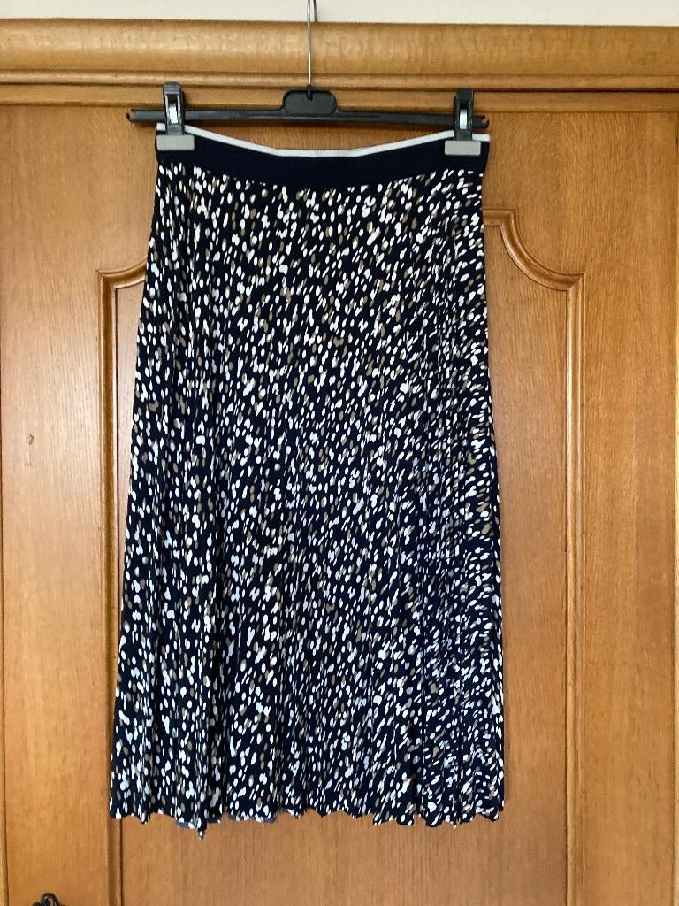 Lange rok (zwart, wit en beige) NIEUW, Tom Tailor,  38, Maat 38/40 (M), Zwart, Nieuw, Onder de knie