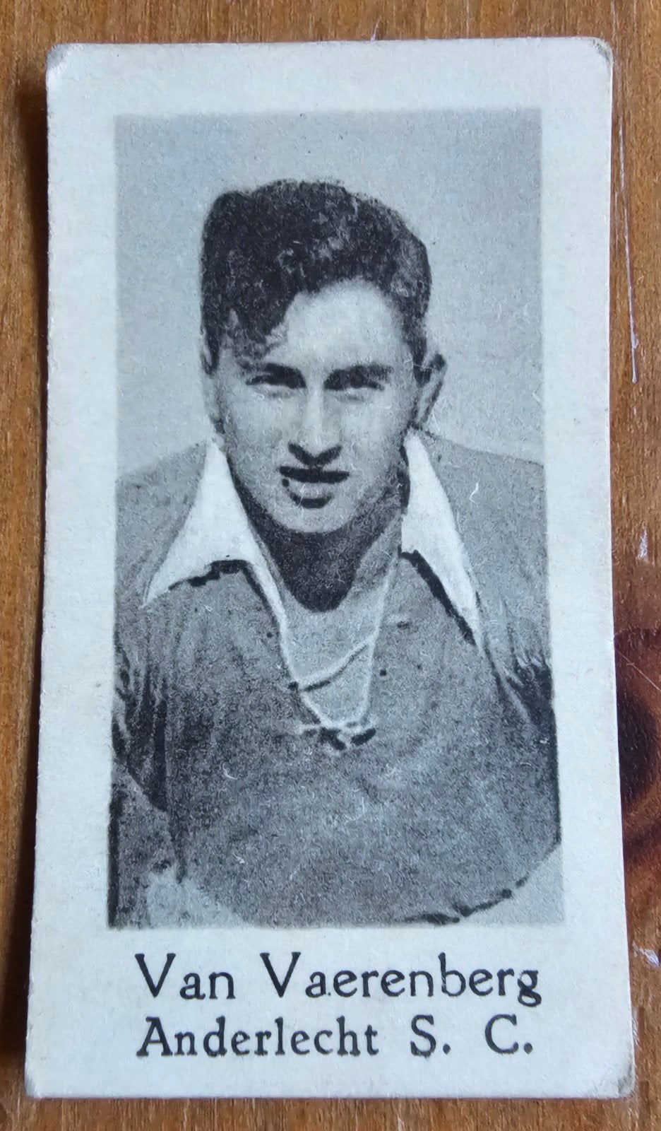 Van Vaerenberg des années 1930 (avant panini) Anderlecht Chr, Enlèvement ou Envoi, Comme neuf, Image