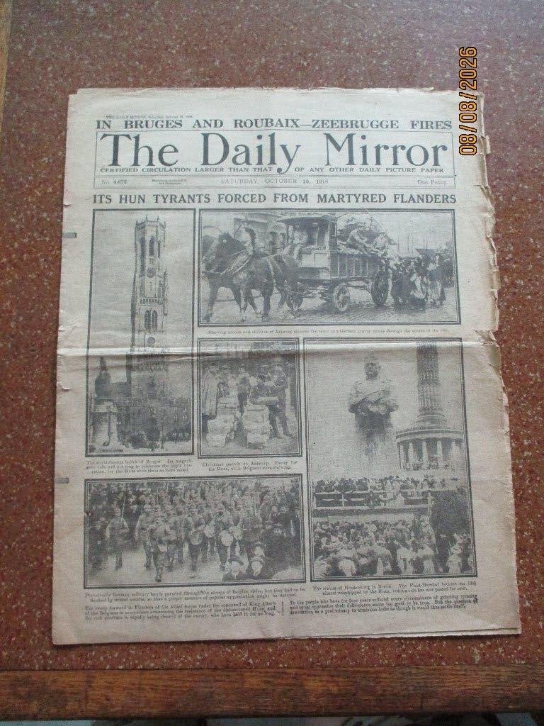 Le Daily Mirror 19/10/18, Envoi