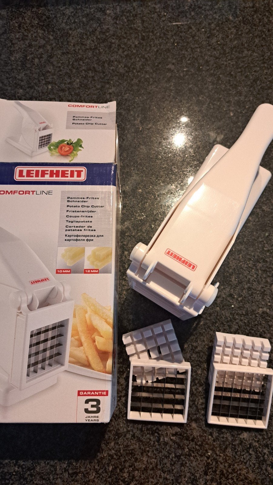 Leifheit frietsnijder. Weinig gebruikt., Ophalen, Gebruikt