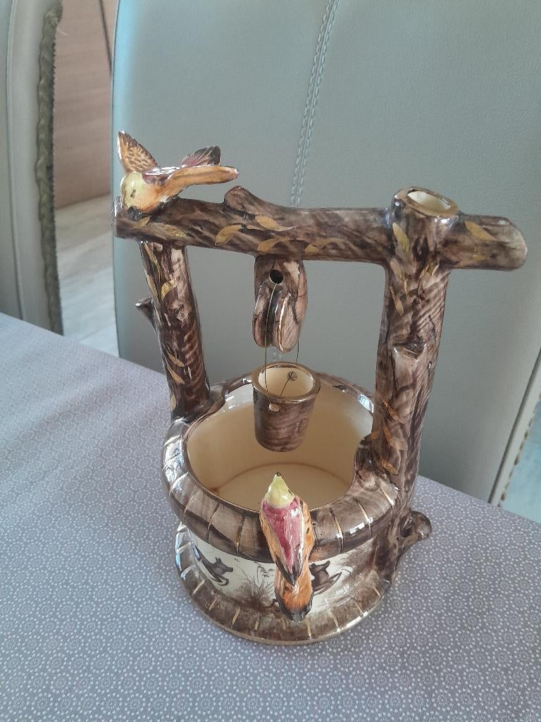 Hubert Bequet Kleine waterput met emmer Goede staat, Antiek en Kunst, Ophalen of Verzenden