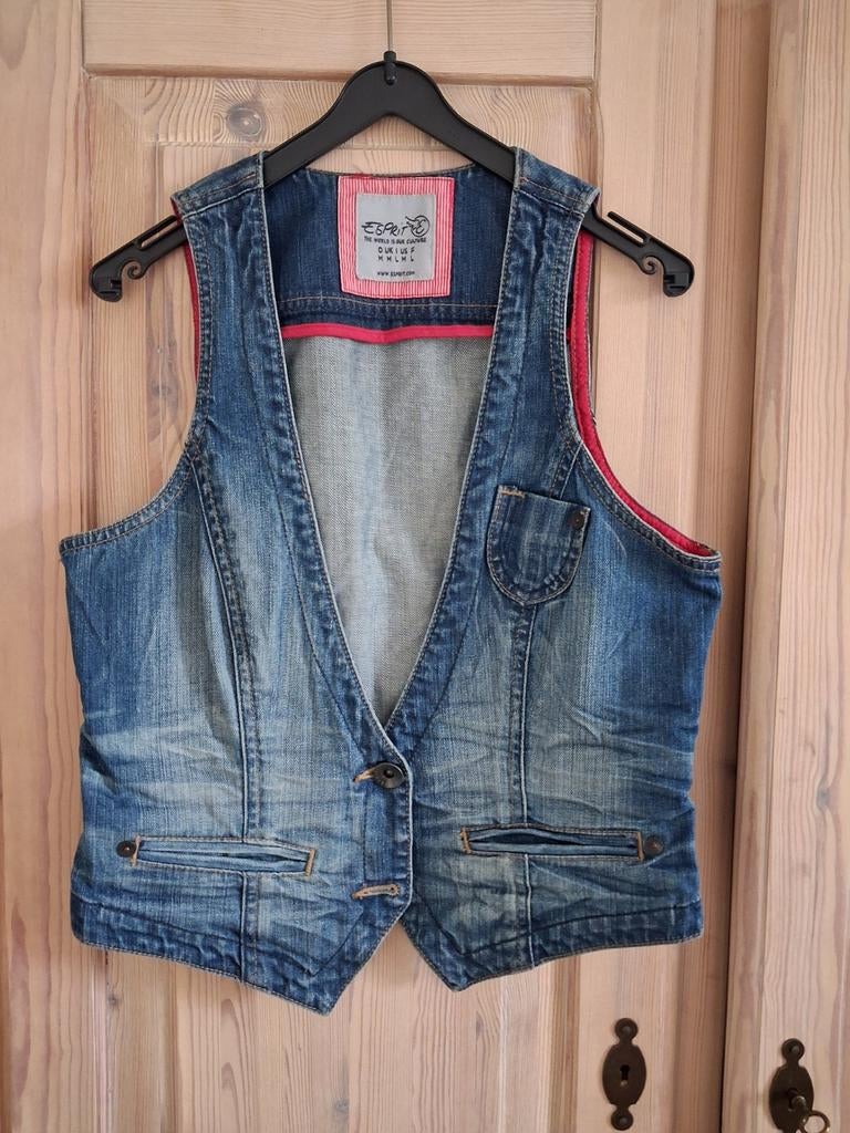 Gilet in jeans, Kleding | Dames, Truien en Vesten, Blauw, Zo goed als nieuw, Esprit, Ophalen
