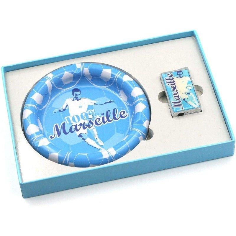 Marseille N2 aansteker + asbakdoos, Verzamelen, Rookartikelen, Aanstekers en Luciferdoosjes, Nieuw, Aansteker, Ophalen of Verzenden