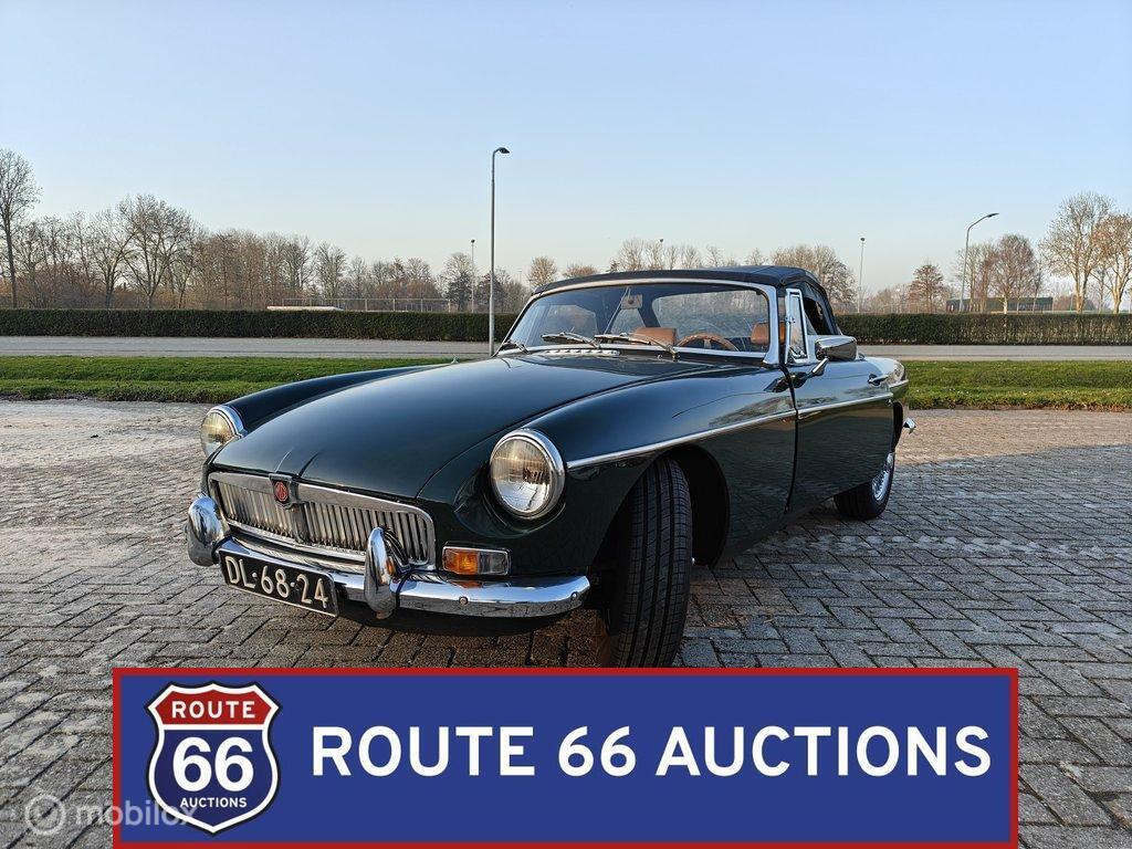 MG MGB Cabriolet | 1970 | Route 66 Auctions, Zwart, Bedrijf, Handgeschakeld, Overige carrosserie