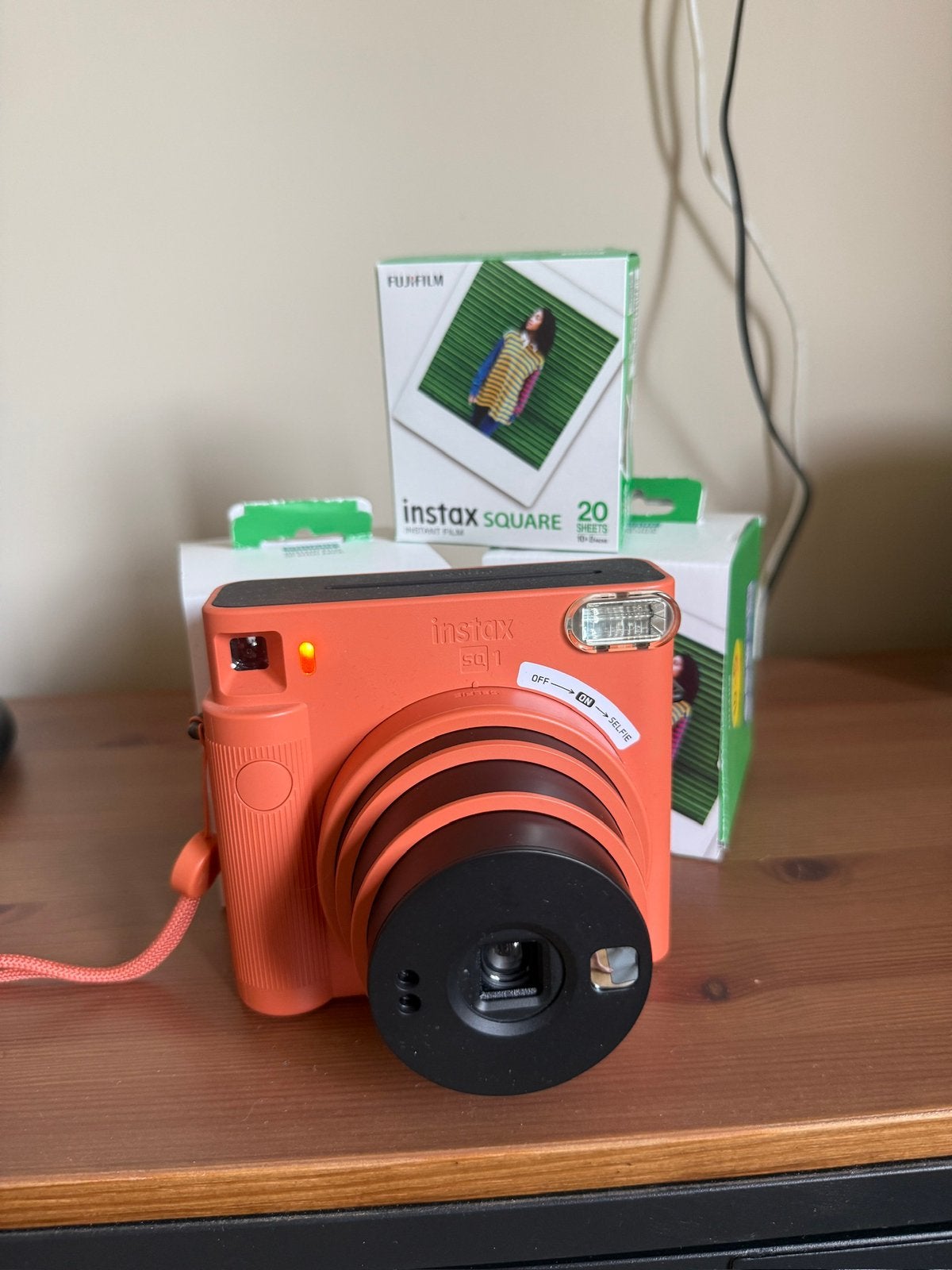 Instax square met 150 foto sheets, Ophalen