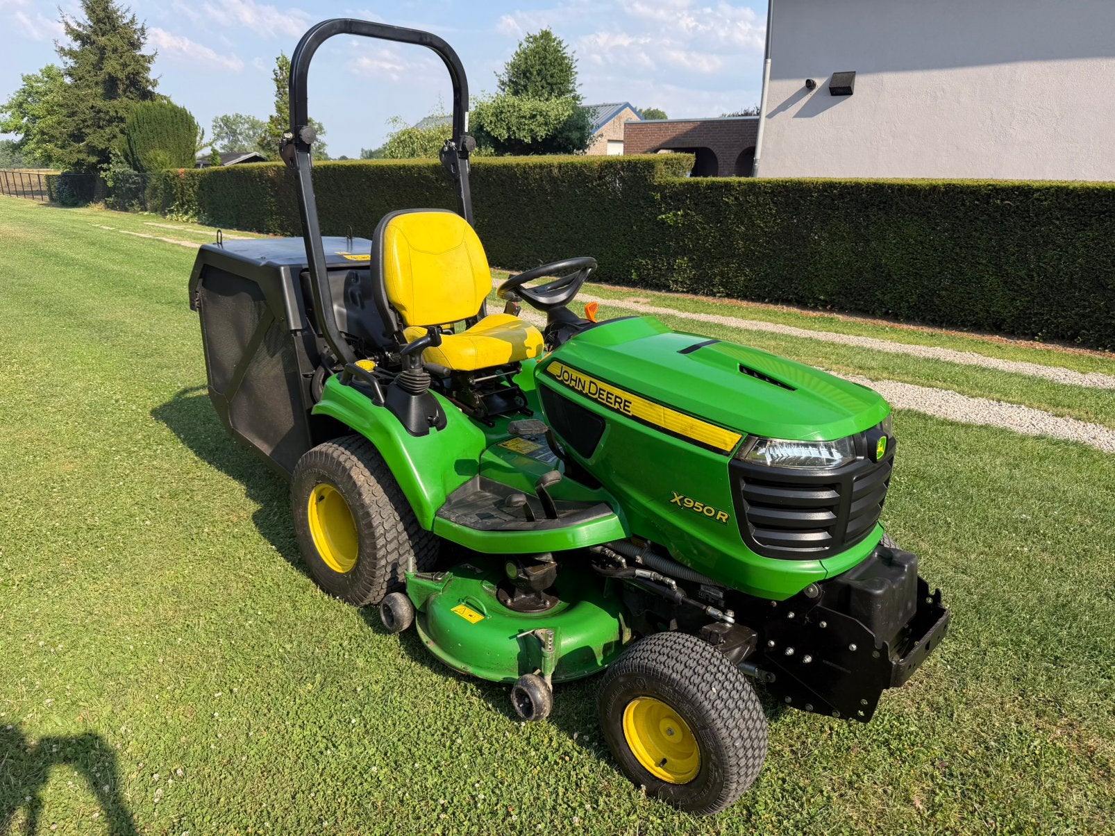 John deere X950R met opvangbak, Tuin en Terras, Ophalen, Zo goed als nieuw, Opvangbak