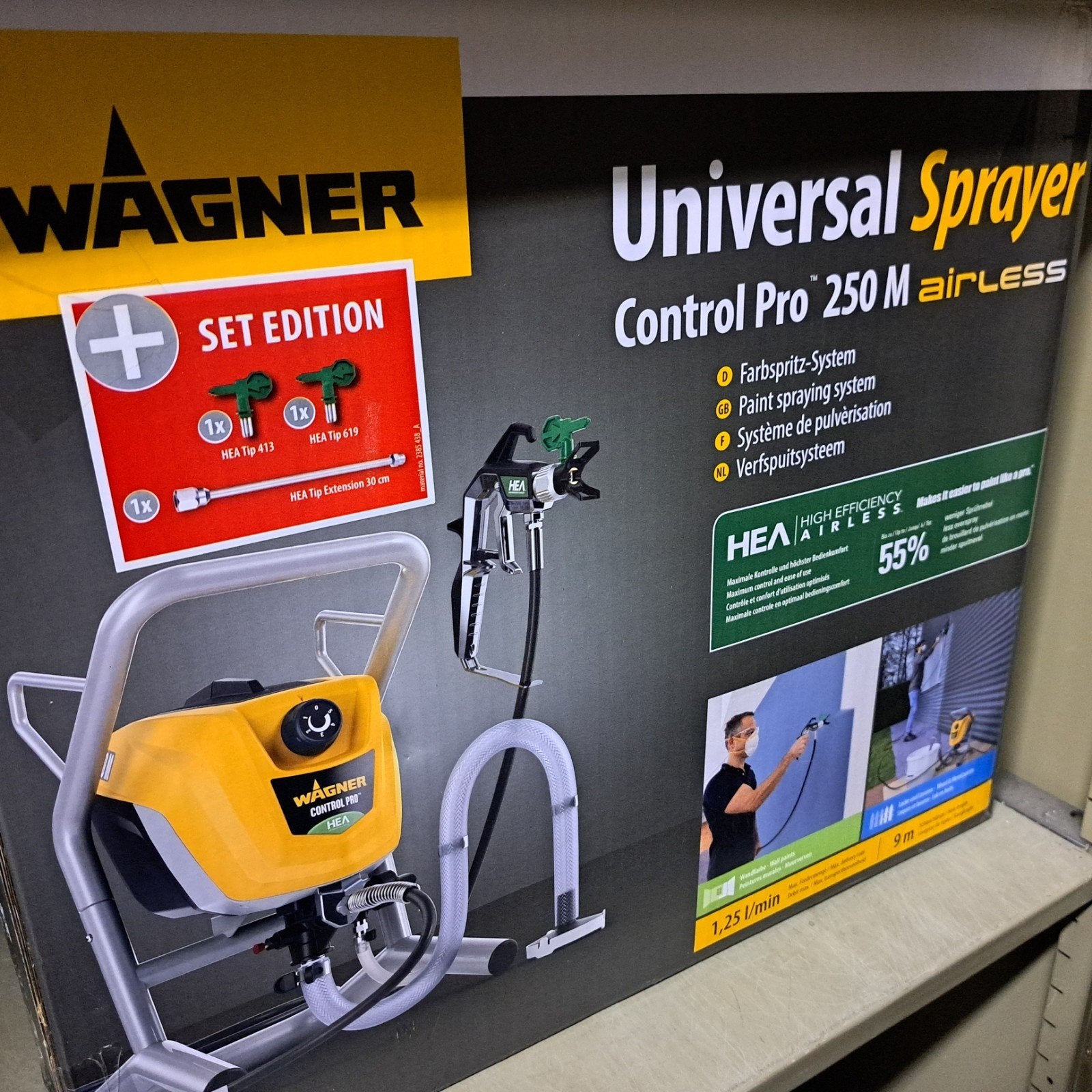 Wagner Control Pro 250M HEA, Bricolage & Construction, Matériel de peinture, Enlèvement, Comme neuf, Pulvérisateur de peinture ou Pompe à peinture