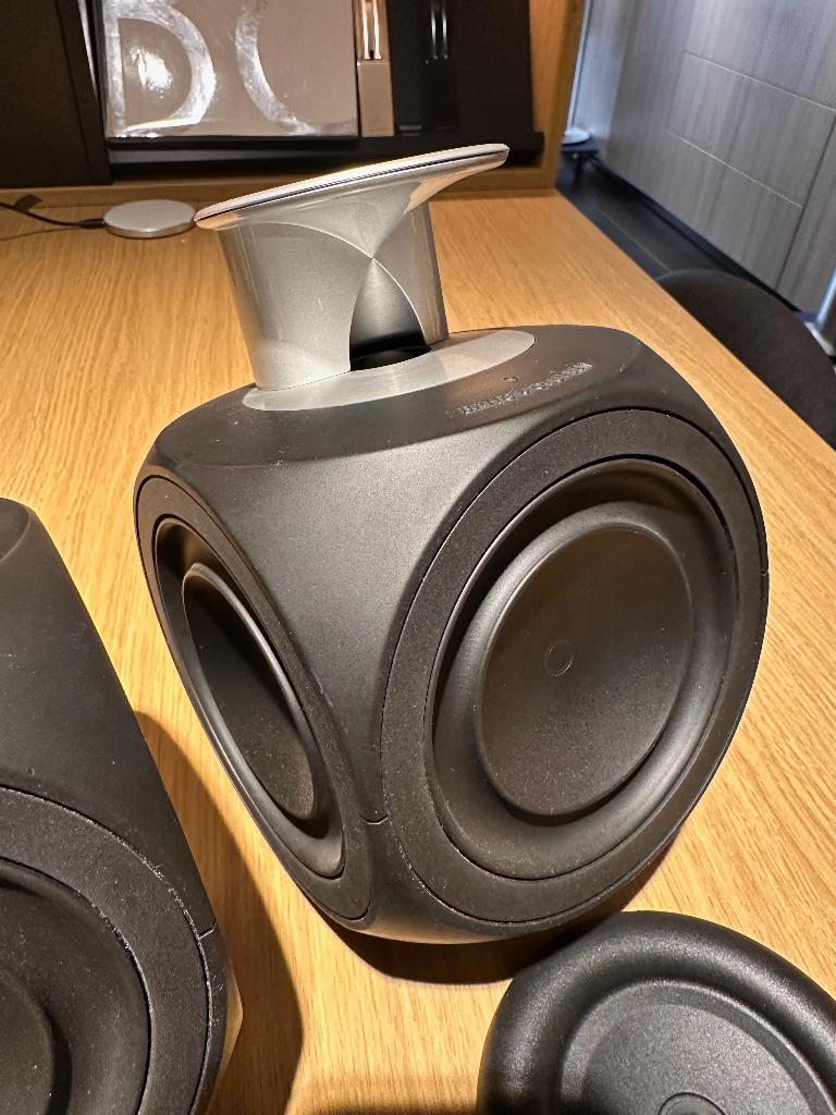 Bang & Olufsen Beolab 3 met tafel rubbers - B&O, Autres marques, Comme neuf, Enlèvement, Haut-parleurs Frontaux, Arrière ou Stéréo