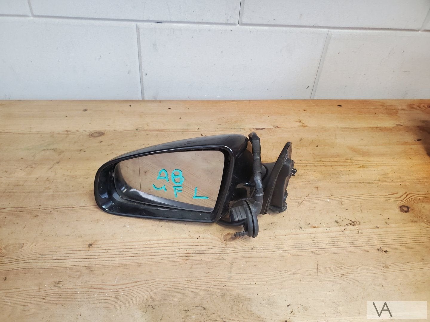 Audi A6 4f 2004 - 2009 spiegel links zwart standaard model, Gebruikt, -, -, -