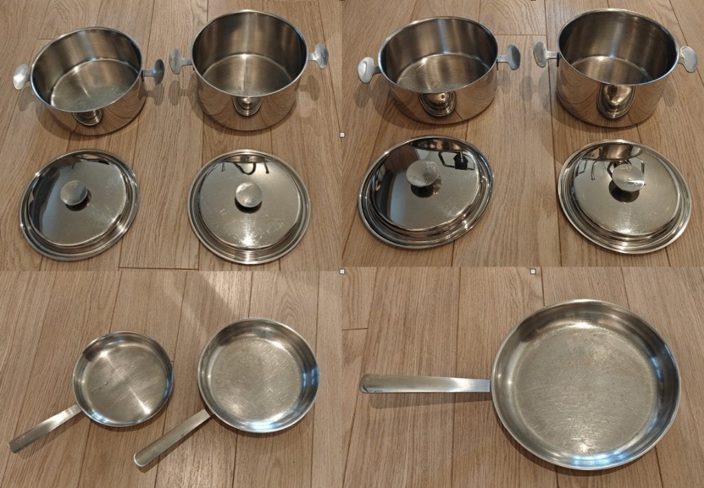 Kookpotten- en pannenset 11-delig - Van Stahl, Ophalen, Inox, Keramische plaat, Overige typen