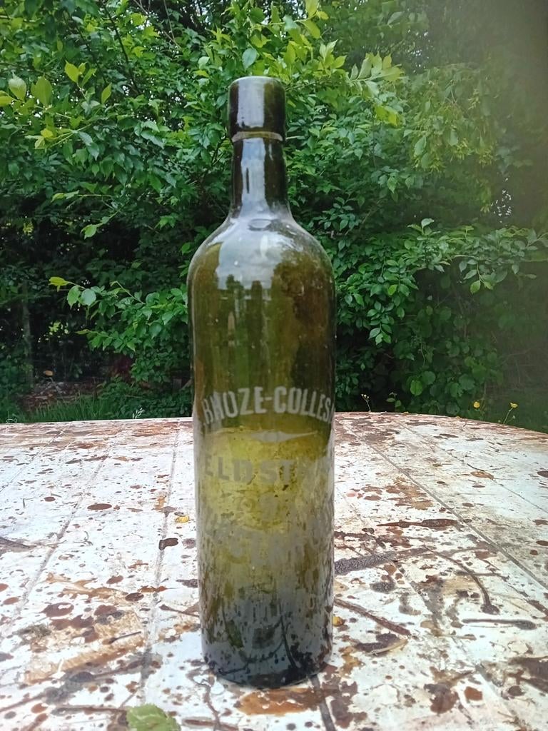 Oude vintage bierfles Jos Broze Collesaer Borgerhout, Ophalen of Verzenden