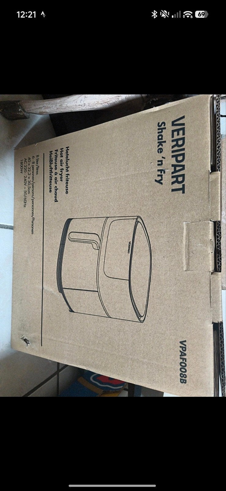 nieuwe airfryer, Electroménager, Enlèvement ou Envoi, Neuf, Friteuse à air