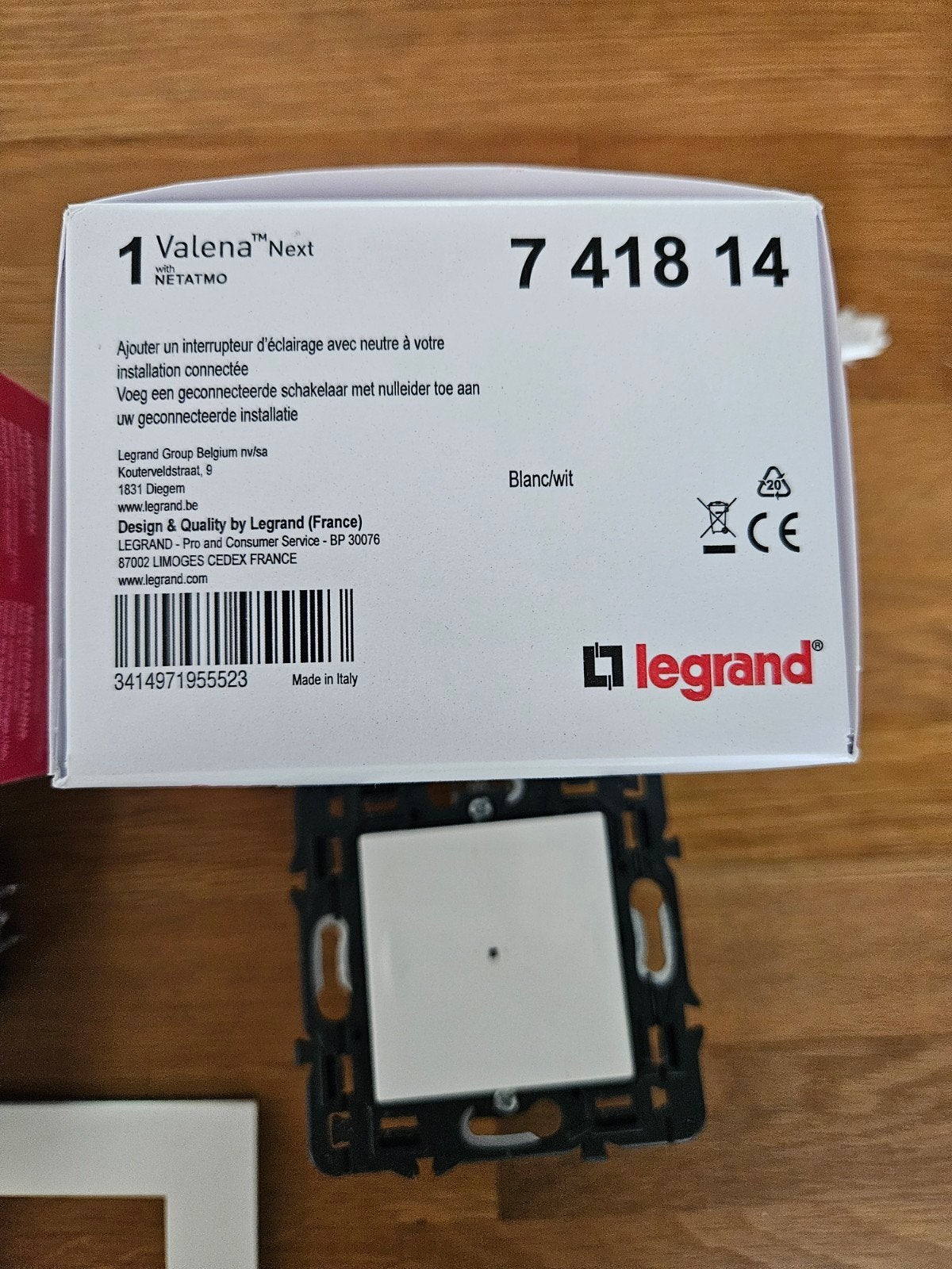 Interrupteur Netatmo Legrand Valena Next blanc, Bricolage & Construction, Électricité & Câbles, Enlèvement ou Envoi