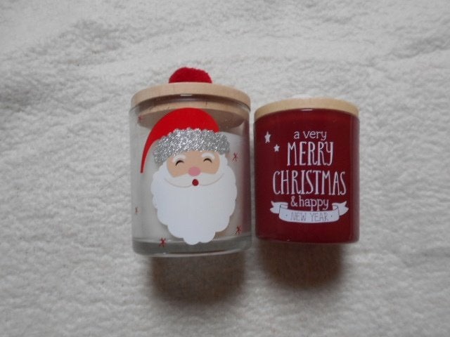 Nieuwe kerst-kaarsen in pot / 2 stuks, Ophalen of Verzenden, Nieuw