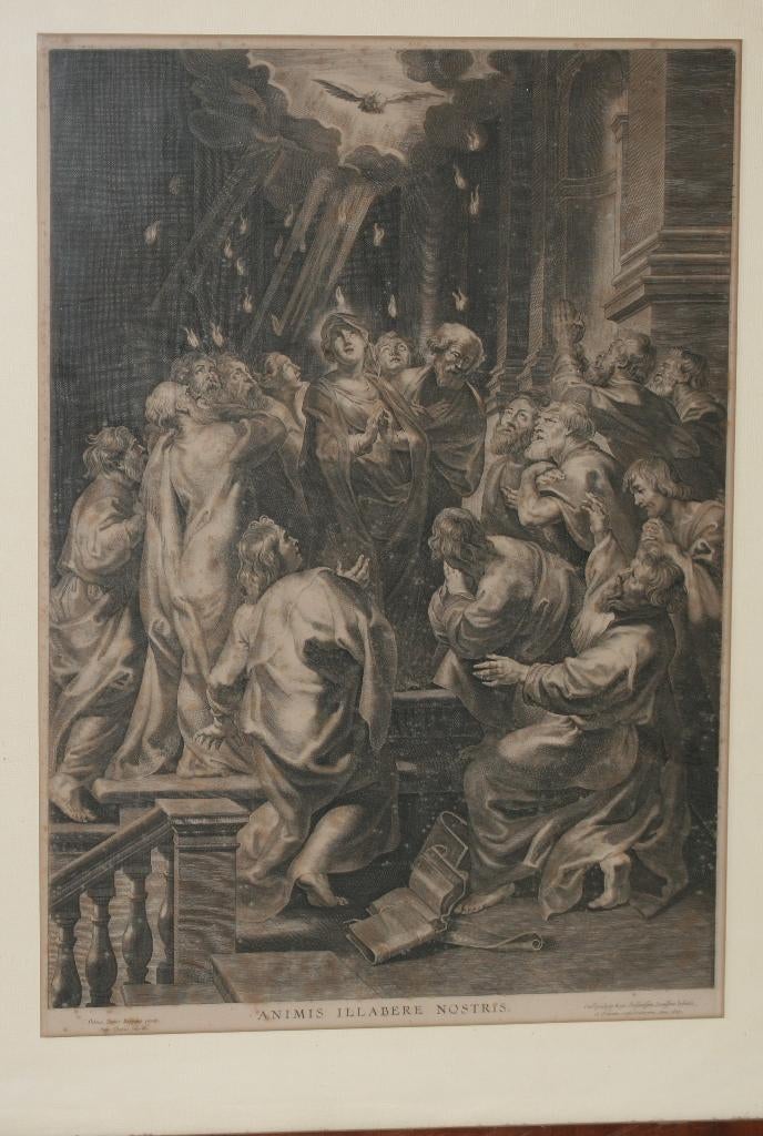 P.P. Rubens gravure 1627 Animis illabere Nostris, Ophalen of Verzenden, Gravure