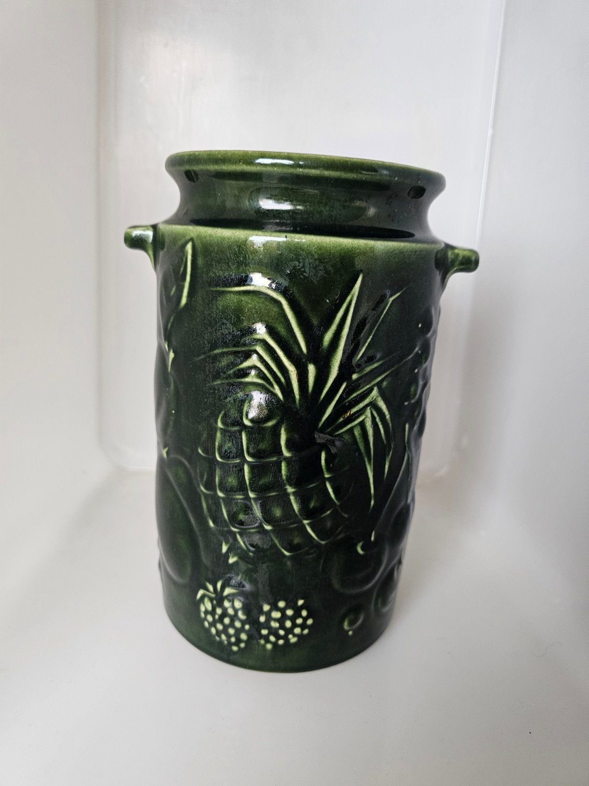 West-Duitse rumtopf (keramische fruitpot) groen, Antiek en Kunst, Ophalen of Verzenden