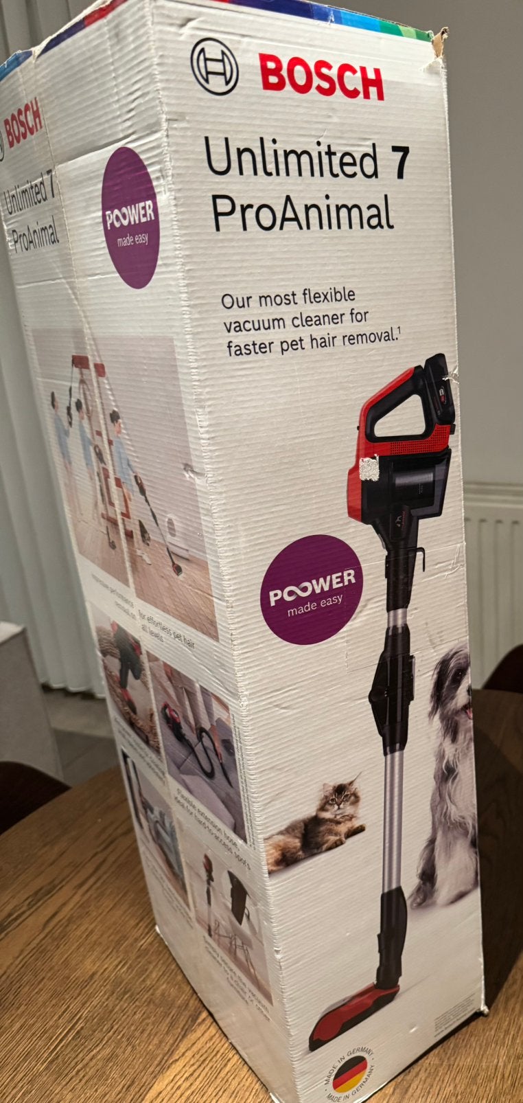 Bosch Unlimited 7 - ProAnimal - Steelstofzuiger - Spotprijs, Elektronische apparatuur, Stofzuigers, Ophalen of Verzenden, Zo goed als nieuw