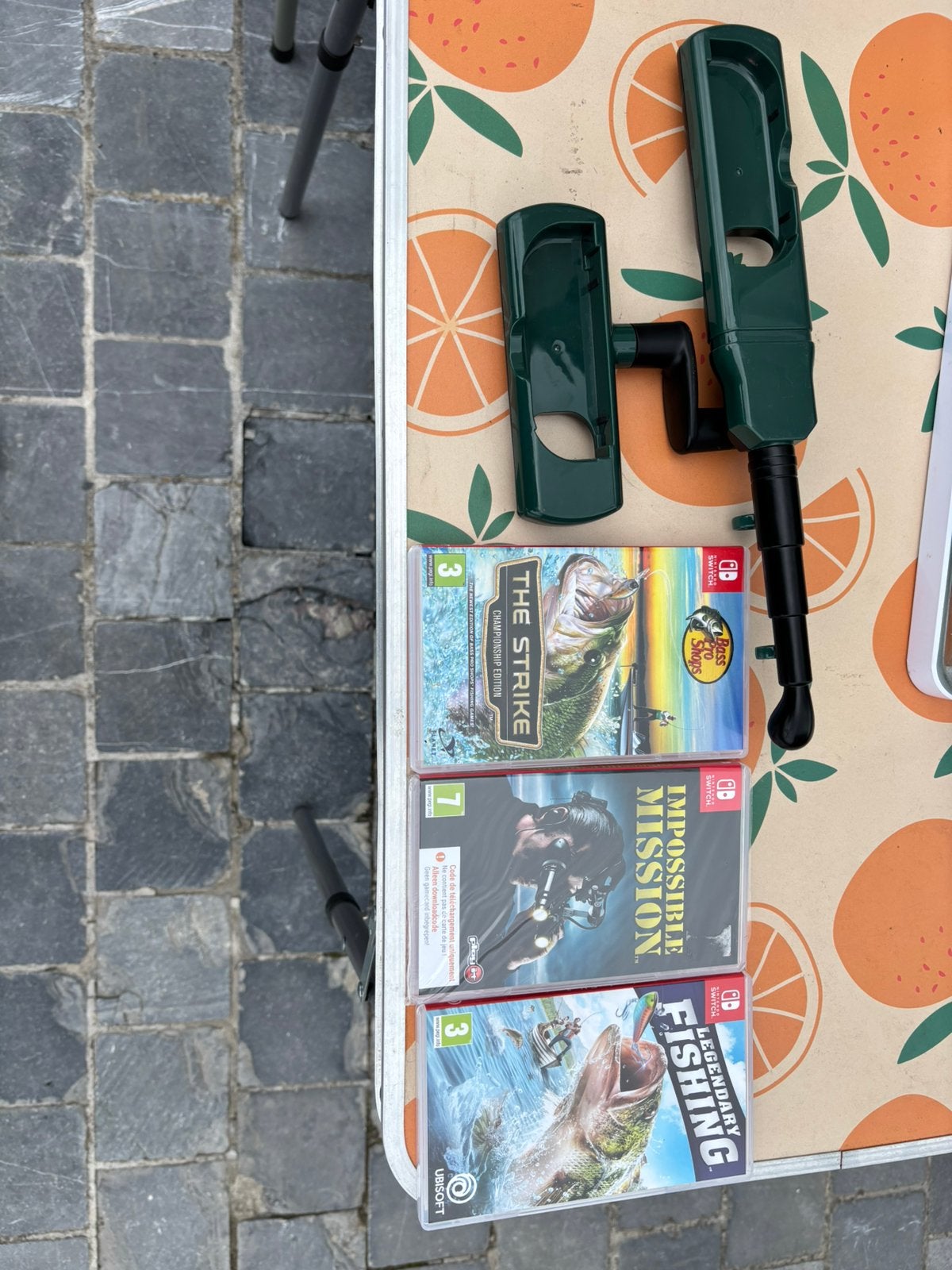 Nintendo switch spelletjes (3 stuks) + vishengel, Ophalen, Zo goed als nieuw