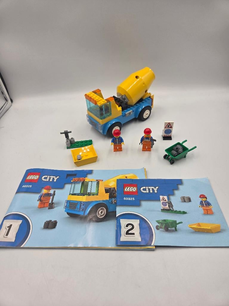 Lego City 60325 Cement Mixer Truck, Kinderen en Baby's, Speelgoed | Duplo en Lego, Zo goed als nieuw, Lego, Complete set, Compleet
