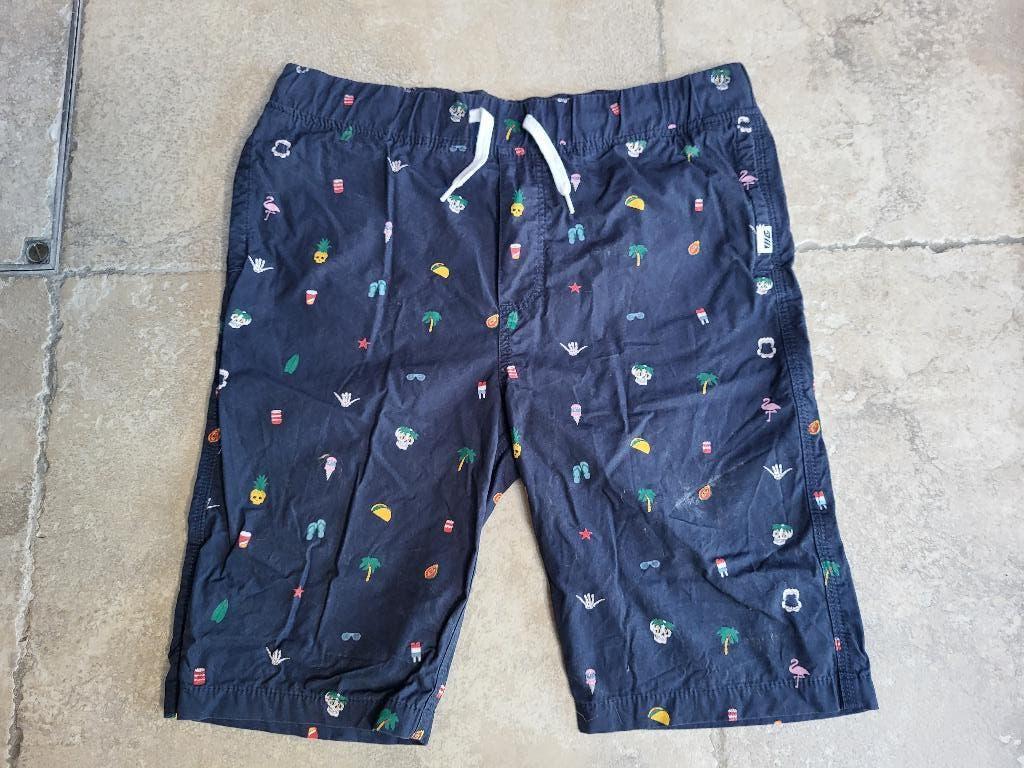 Stoere blauwe short mt 164 (zie foto's), Kinderen en Baby's, Kinderkleding | Maat 164, Ophalen of Verzenden, Zo goed als nieuw