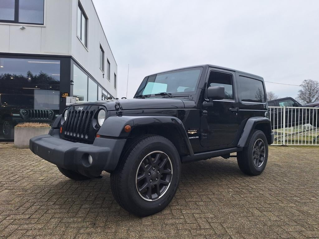 Jeep Wrangler jk 2.8crd lichte vracht!!, Auto's, Jeep, Euro 5, Stof, Zwart, Zwart