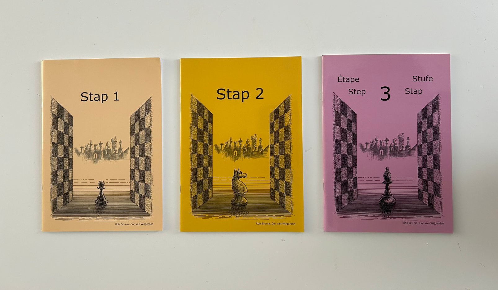 Leren schaken - nieuwe boekjes - Stap 1, stap 2, stap 3, Ophalen