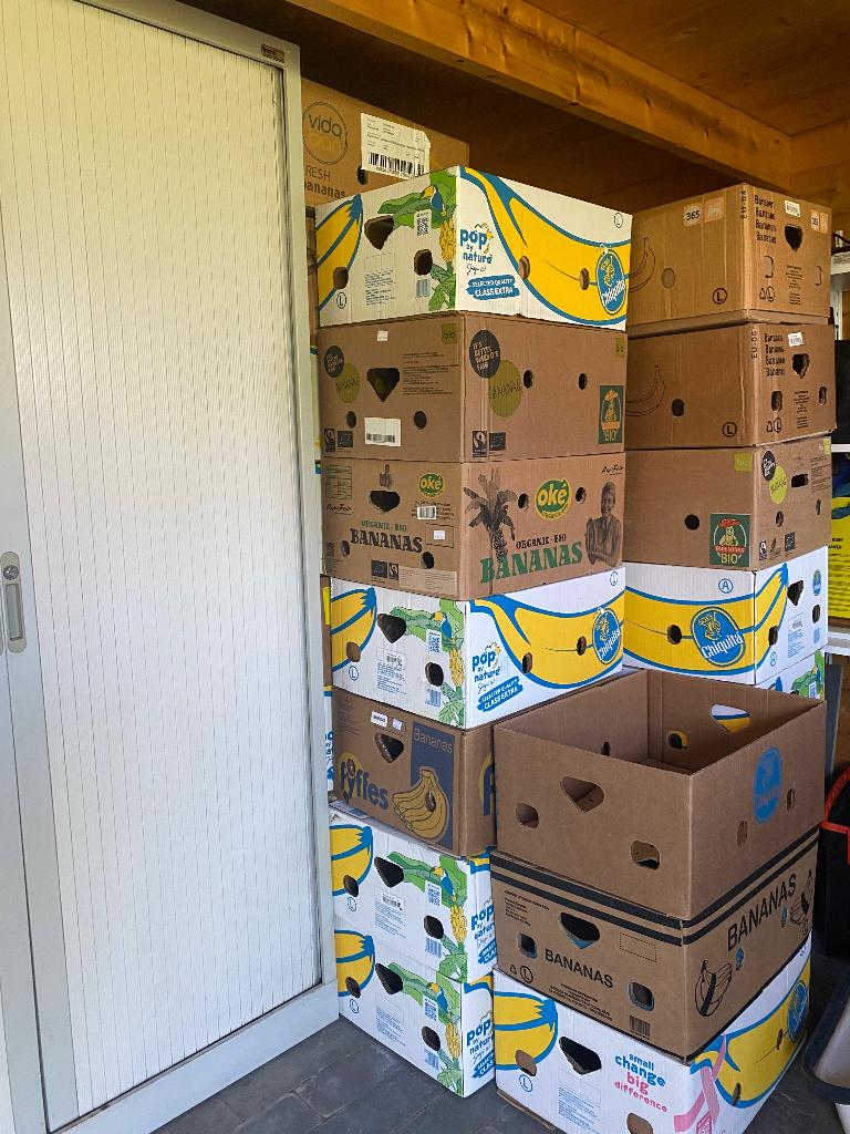 Bananendozen, Doe-het-zelf en Bouw, Kratten en Dozen, Ophalen, 60 cm of meer, 50 tot 75 cm, Minder dan 35 cm