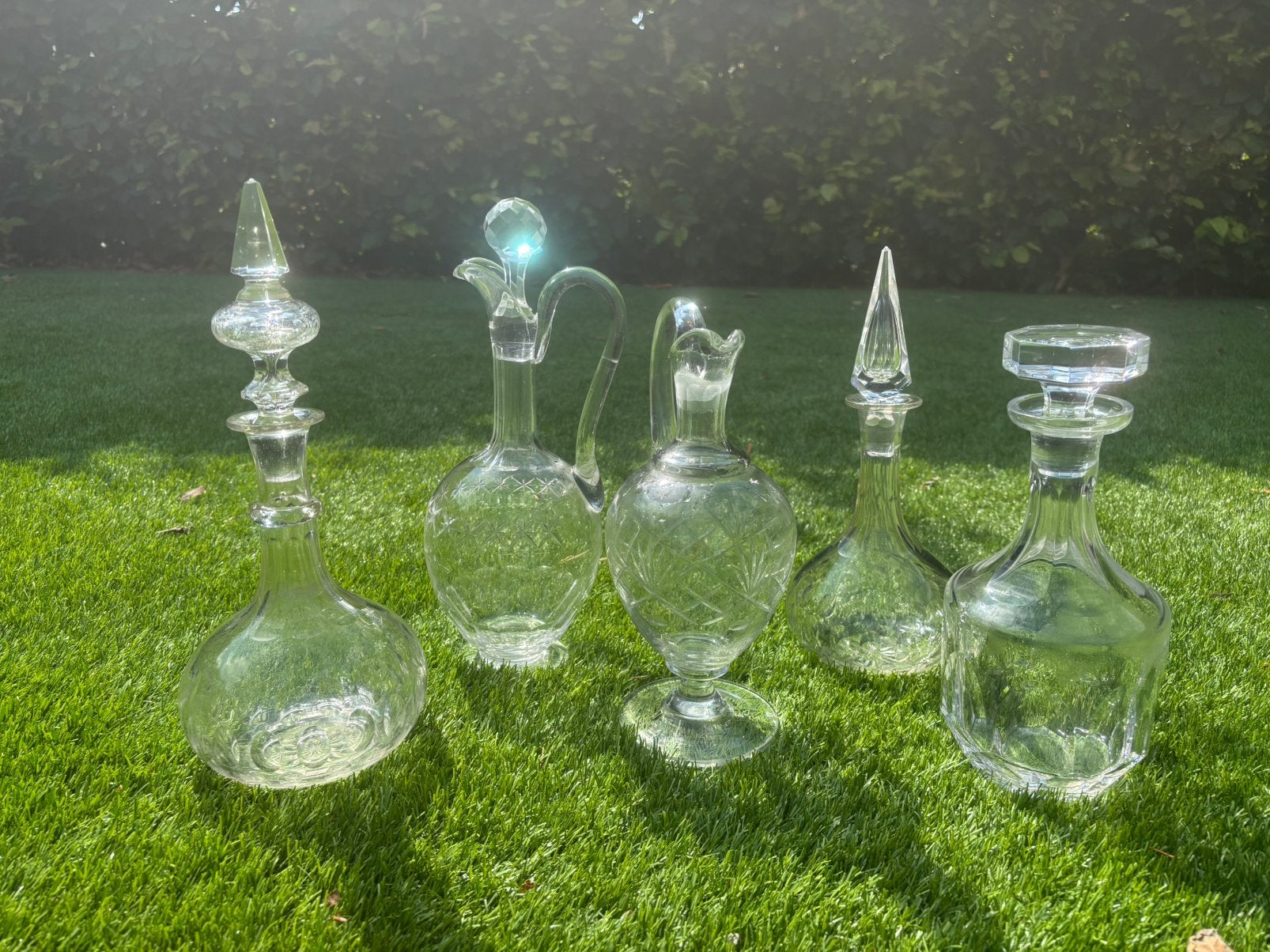 Vintage glazen whiskeyflessen, Ophalen, Zo goed als nieuw, Overige typen