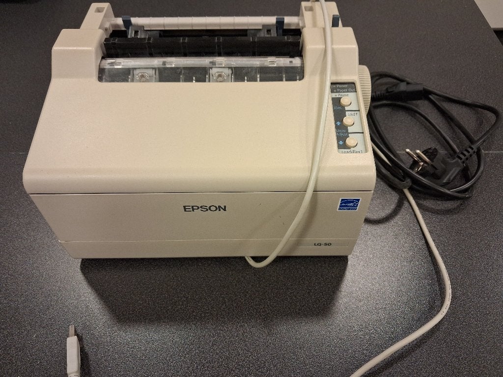 Printer EPSON LQ-50, Ophalen, Zwart-en-wit printen, Gebruikt, Matrix-printer