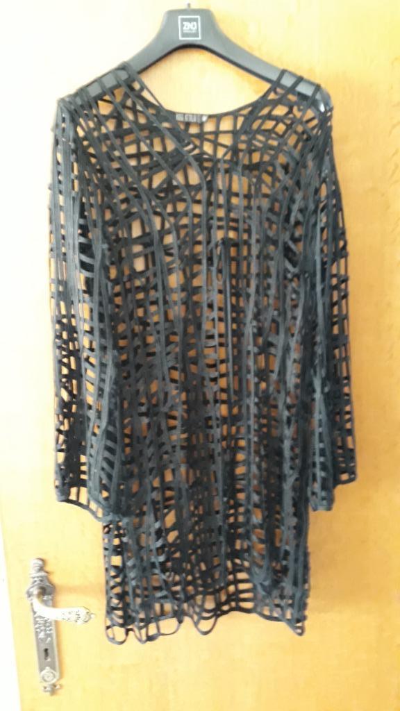 ZWARTE CARDIGAN van NORA ATTALIA (Paris), Ophalen of Verzenden, Maat 42/44 (L)