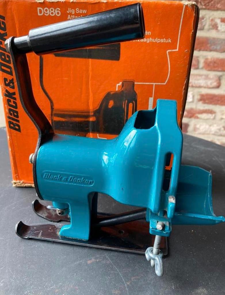 Black & Decker D986 - decoupeerzaag opzetstuk voor boor, Doe-het-zelf en Bouw, Gereedschap | Zaagmachines, Ophalen, Gebruikt, Decoupeerzaag