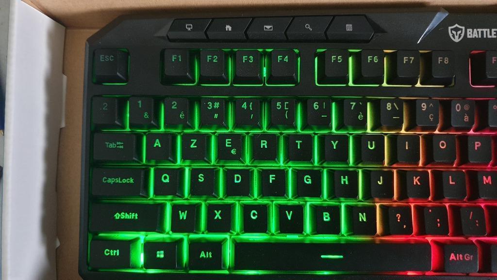 jw1228: Azerty keyboard battletron  Bedraad Gaming Toetsel, Computers en Software, Ophalen of Verzenden, Gaming toetsenbord, Bedraad