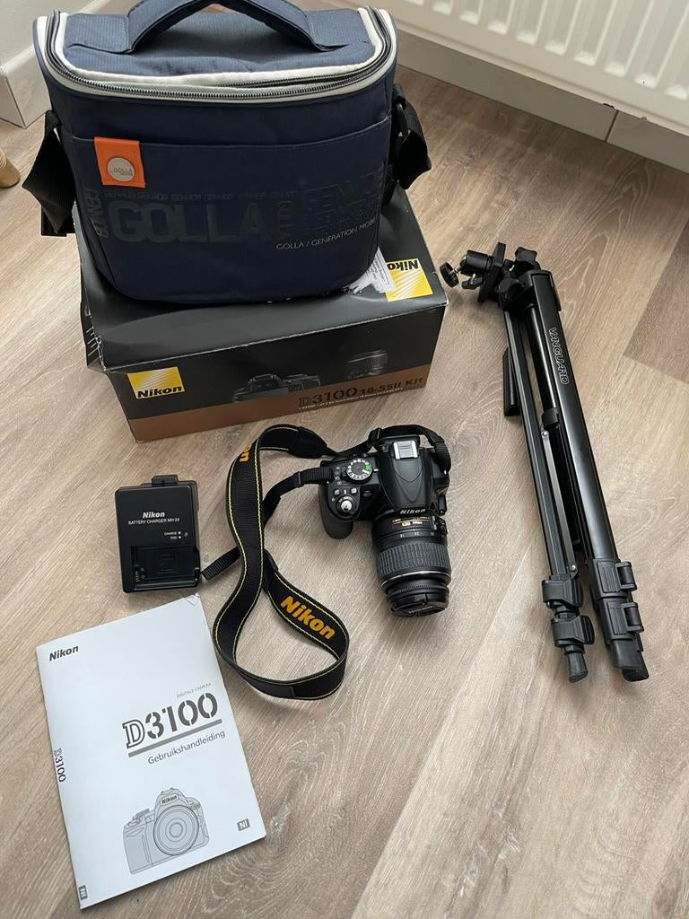 Nikon D3100 camera – complete set, Ophalen, Zo goed als nieuw, Nikon