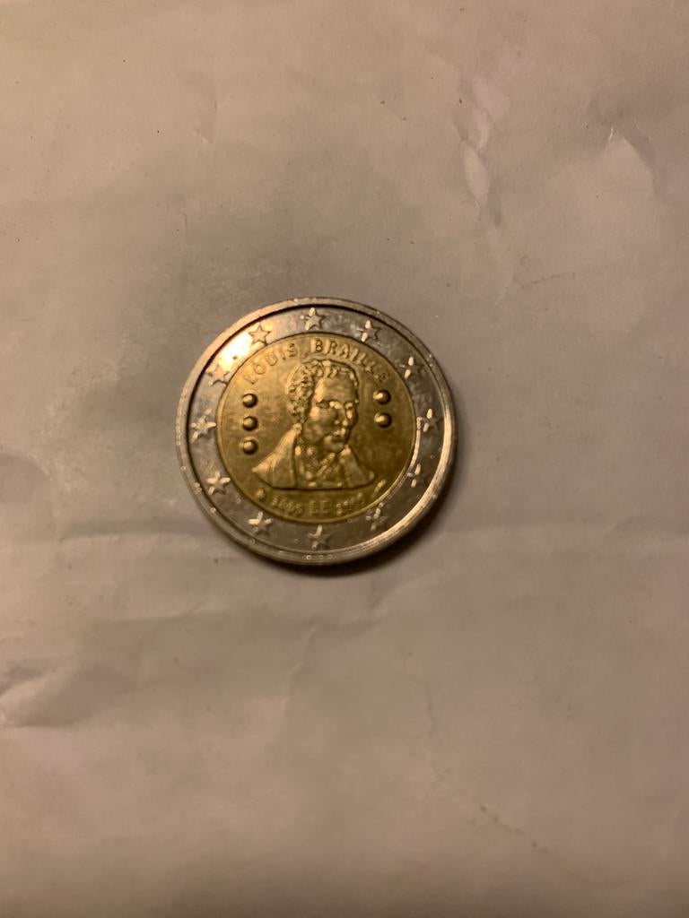 2 euro louis braille 2009 belgie, Enlèvement ou Envoi, Belgique, 2 euros, Monnaie en vrac