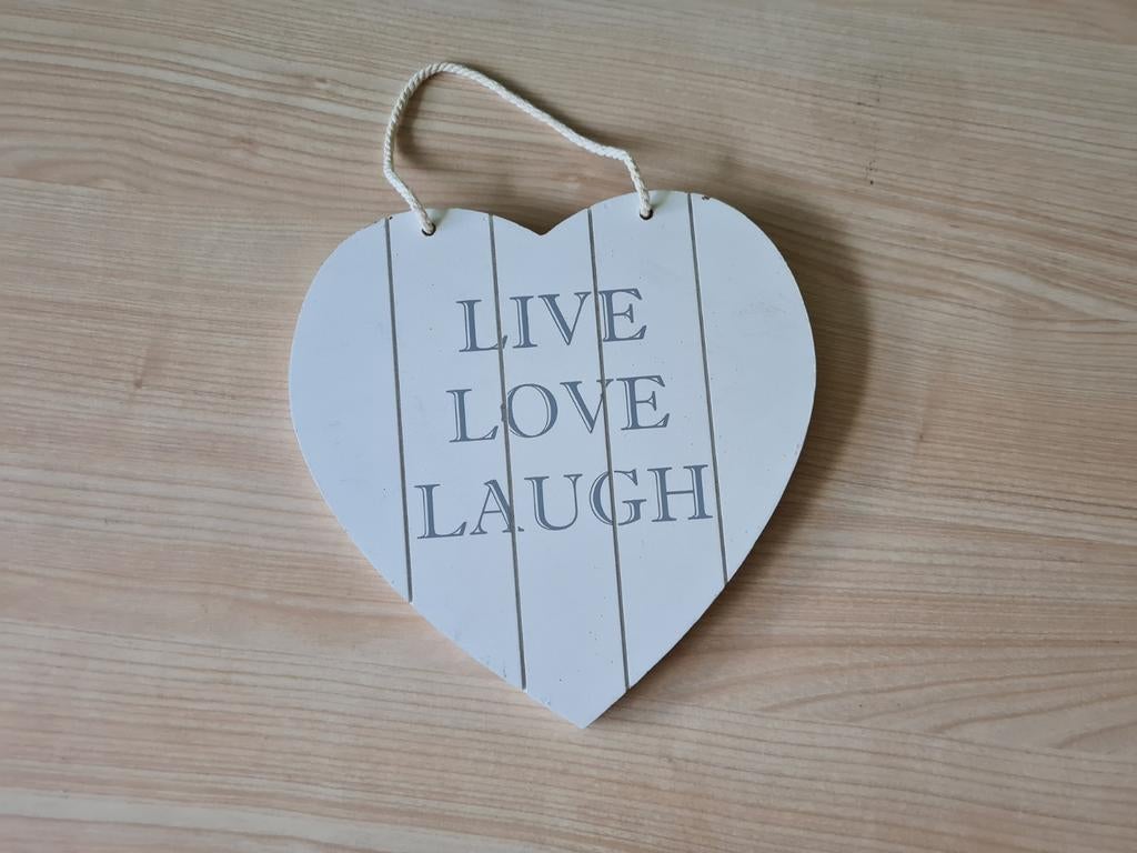Hartvormige wanddecoratie met quote, Ophalen of Verzenden