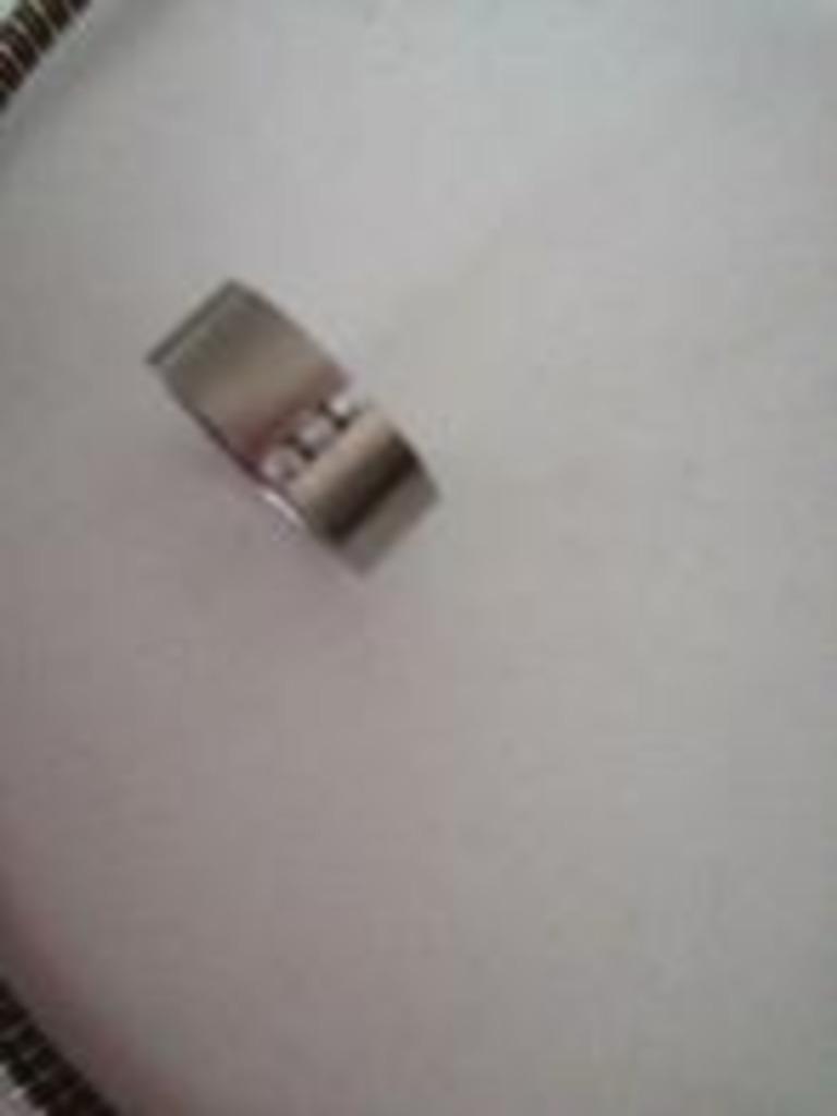 bague acier fin+3xbrillants taille 58 fillancaille mariage+, Bijoux, Sacs & Beauté, Neuf, Enlèvement ou Envoi, Fer ou Acier, Argent