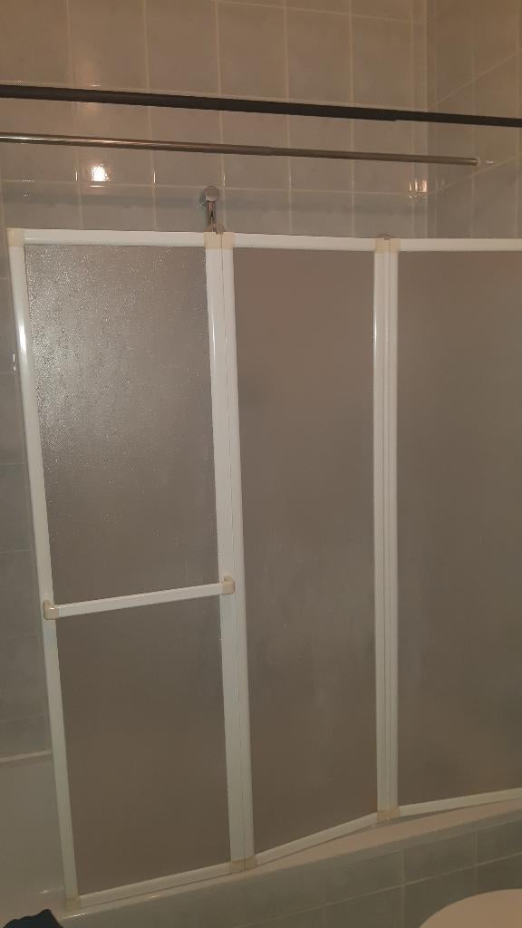 3-voudig badscherm (3x40cm) x140cm, Huis en Inrichting, Ophalen, Gebruikt, 100 tot 150 cm, 100 tot 150 cm