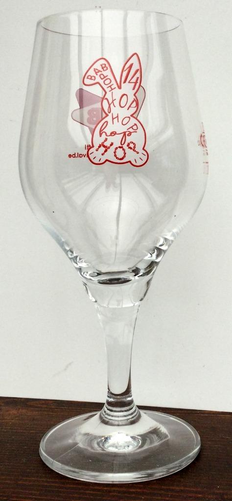 bier brouwerij glas Bab Aigle belgica Brugge proeft konijn w, Ophalen of Verzenden, Zo goed als nieuw