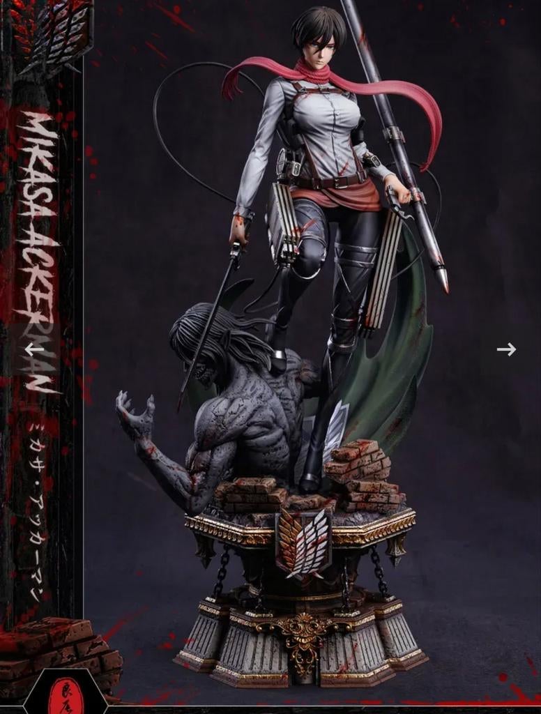Resine Mikasa Ackerman SNK Attaque des titans, Ophalen of Verzenden, Zo goed als nieuw