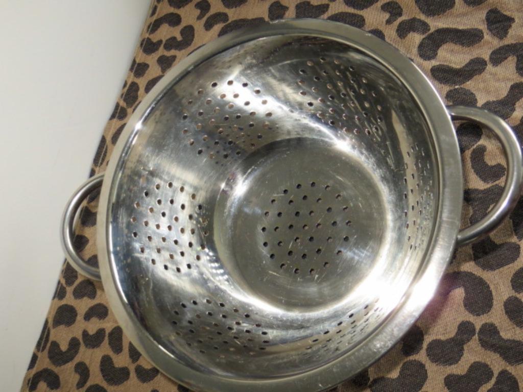 Vergiet -- inox -- gebruikt, Ophalen of Verzenden, Gebruikt, Inox, Overige typen