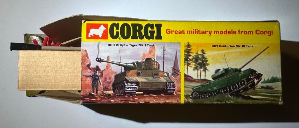 1973 Corgi No. 900 German Tiger Mk.I Tank with Box, Ophalen of Verzenden, Zo goed als nieuw