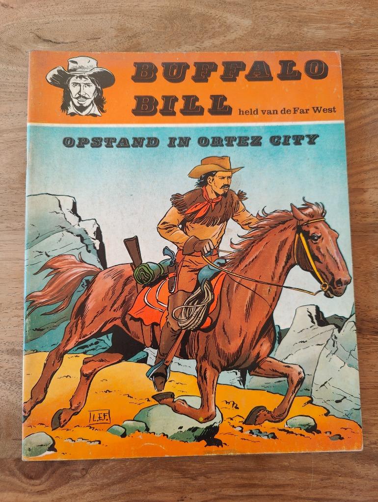 Stripalbum Buffalo Bill - Opstand in Ortez City, Livres, Enlèvement ou Envoi, Utilisé