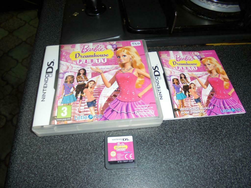 Nintendo DS Barbie Dreamhouse Party (orig-compleet), Enlèvement ou Envoi, Utilisé, À partir de 3 ans