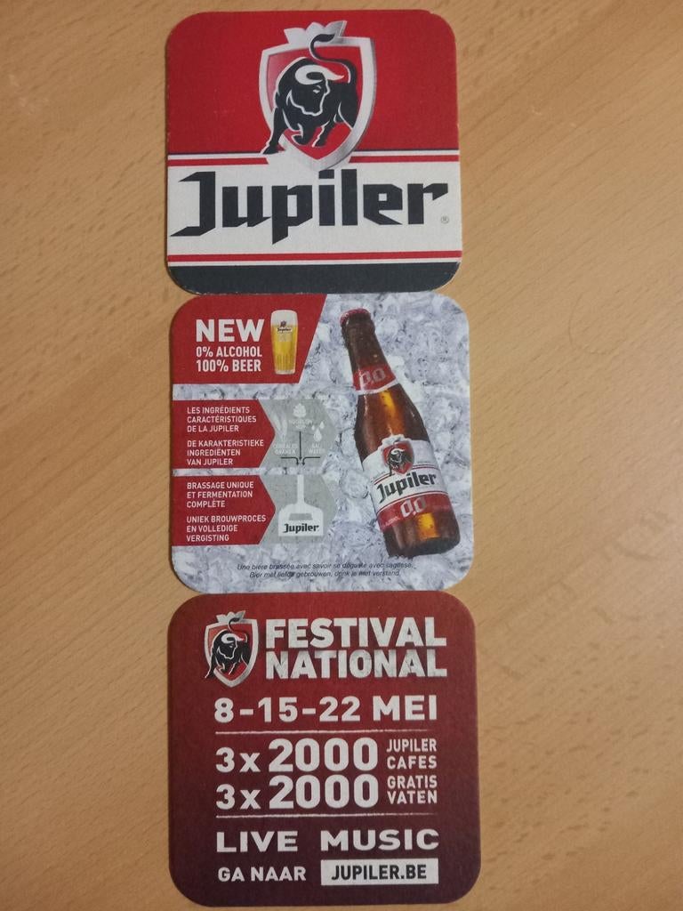 Sous-bocks Jupiler varia (15), Enlèvement ou Envoi, Comme neuf, Jupiler