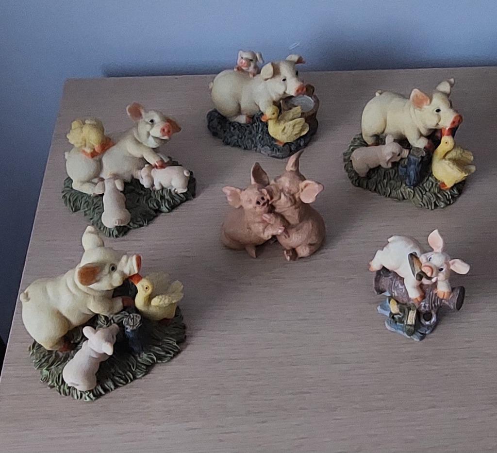 Lot stenen varkens 6 stuks, Enlèvement ou Envoi, Comme neuf, Animal