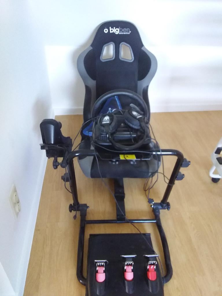 Siege volant pedaliers support ps 3 xbox, Enlèvement, Utilisé, Playseat ou Siège de jeu, PlayStation 3