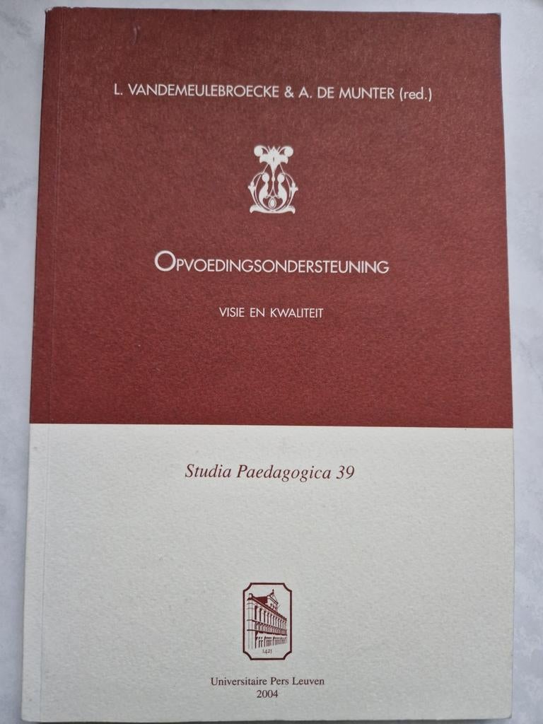 Opvoedingsondersteuning. L. Vanmeulebroecke, Ophalen, Gelezen, Hoger Onderwijs, L. Vanmeulebroecke