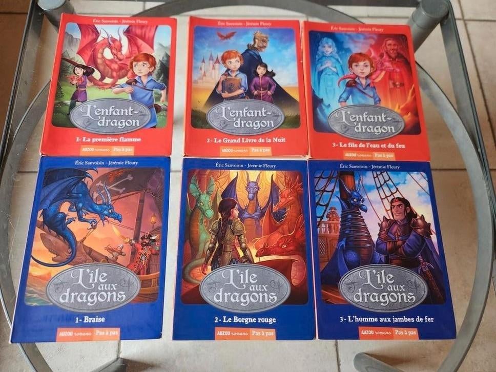 Collection "L'enfant dragon" et "L'île aux dragons", Enlèvement ou Envoi, Fiction général, Auzou, Utilisé