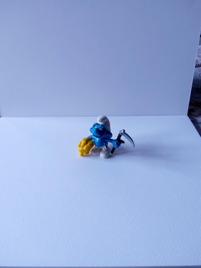 Boerensmurf met nep Cnt, Verzamelen, Smurfen, Ophalen of Verzenden, Gebruikt, Boerensmurf, Poppetje, Figuurtje of Knuffel